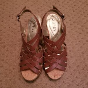GUESS wedge sandals